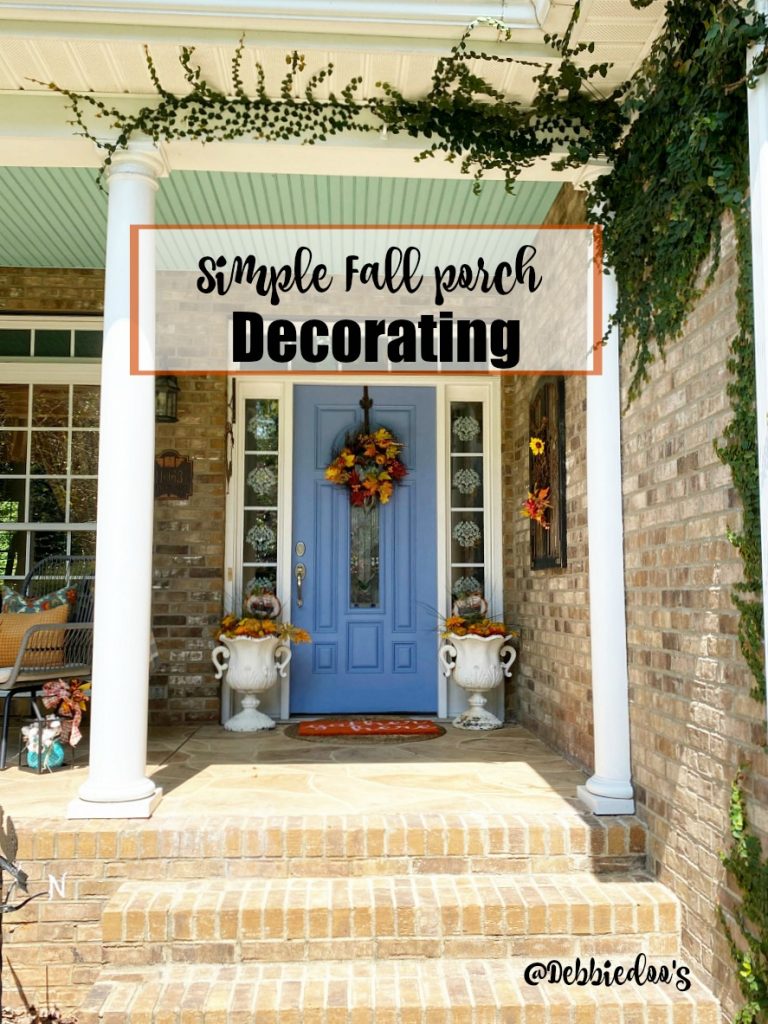 Simple Fall Porch Decorating