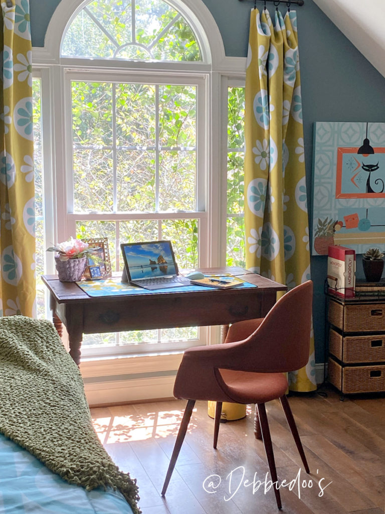 Orange Comfy Mid Century Modern Office Chair