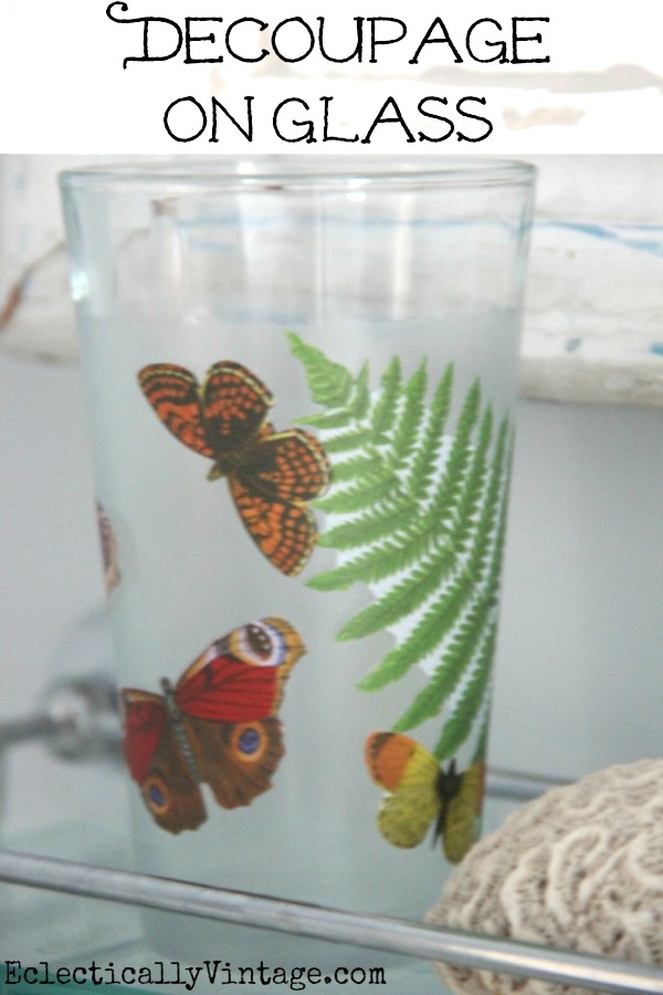  Decoupage Drinking Glass