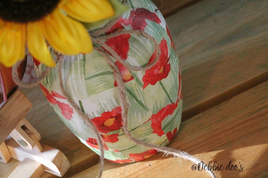 Dollar Tree Poppy Vase