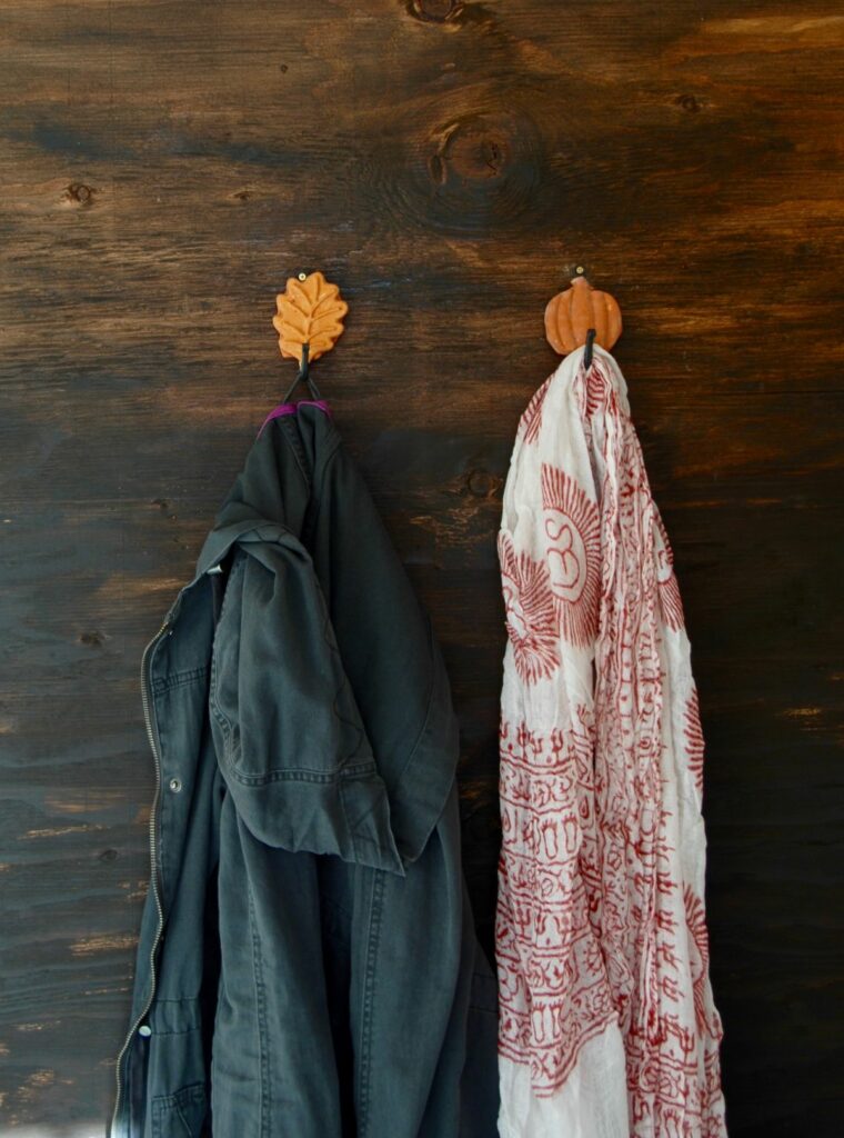 Leaf and Pumpkin Wall Hooks