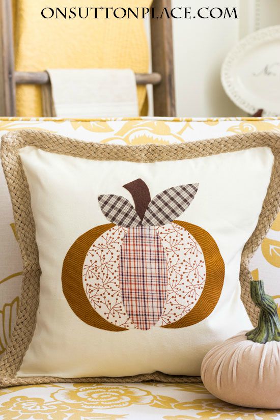 No sew owl fall pillow idea