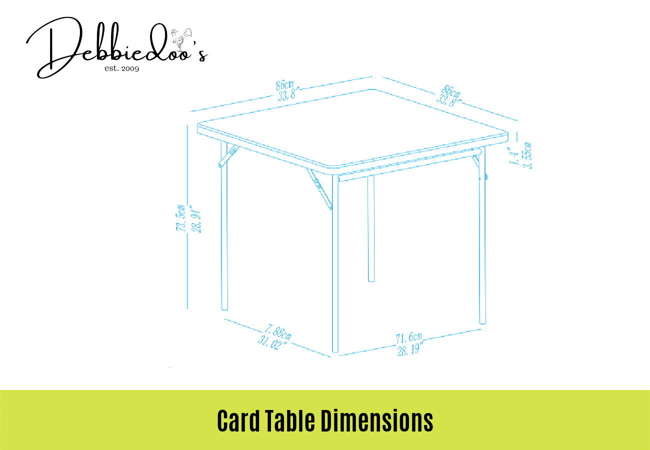 Card Table Dimensions